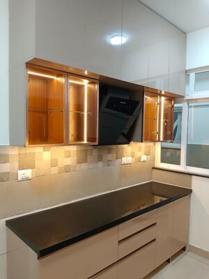Kitchen in 3.5 BHK Apartment at Meridian Park At The Prestige City, Sarjapur Road – for Rent