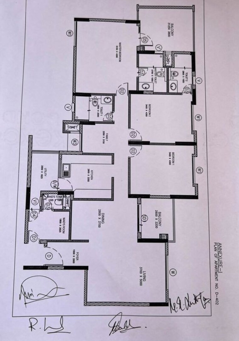 Floor Plan, g-corp-the-icon 3 Bedroom 1996 Sq.Ft. Apartment In Thanisandra Main Road Bangalore 10566184