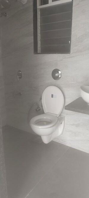 Bathroom in 1 BHK Apartment at Anant Metropolis Insignia Towers, Kasarvadavali – for Rent