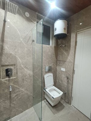 Bathroom in 3 BHK Apartment at Chattarpur – for Rent