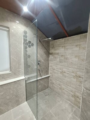 Bathroom in 3 BHK Apartment at Chattarpur – for Rent