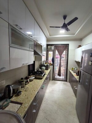 Kitchen in 3 BHK Builder Floor at Sushant Lok Iii – for Sale