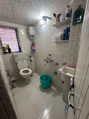 Bathroom in 1 BHK Apartment at Sahjivan Apartment, Vikhroli East – for Rent