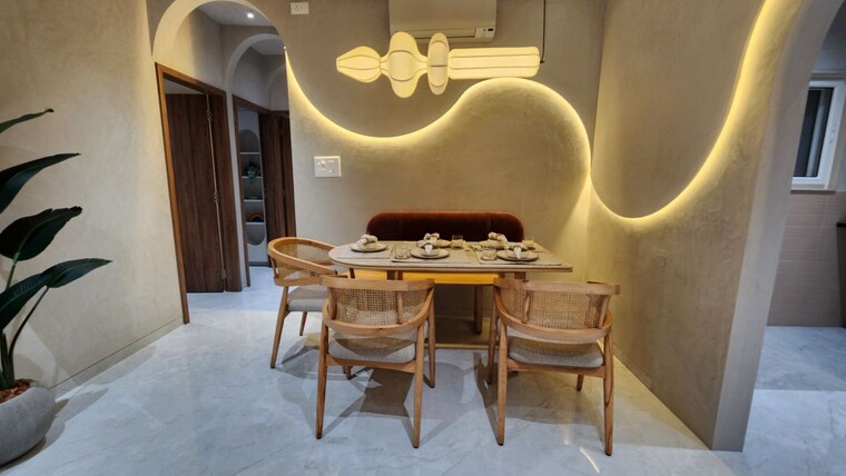 Dining area, undri 3 Bedroom 1035 Sq.Ft. Apartment In Undri Pune 10563093