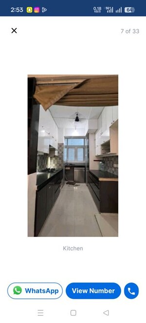 Kitchen in 2.5 BHK Apartment at Mahagun Mirabella, Sector 79 – for Rent