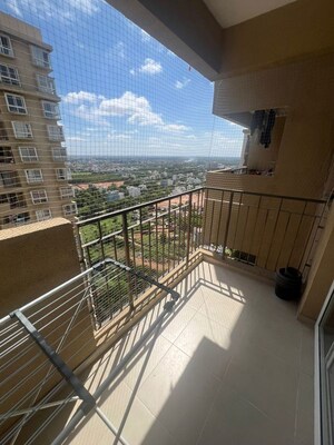 Balcony in 2.5 BHK Apartment at Bhartiya Nikoo Homes, Thanisandra Main Road – for Rent