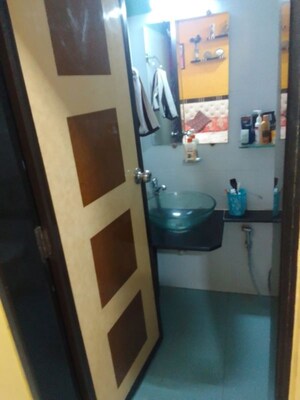Washroom in 2 BHK Apartment at Akashganga Complex Kavesar, Kavesar – for Rent