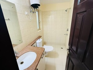 Bathroom in 3 BHK Builder Floor at Unitech South City II, Sector 50 – for Rent