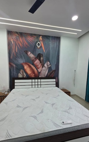 Bedroom in 3 BHK Apartment at Rohtas Presidential Tower, Vibhuti Khand – for Rent