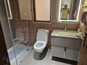 Bathroom in 3 BHK Apartment at Ahinsha Naturez Park, Sector 41 – for Sale