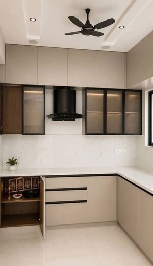 Kitchen in 3 BHK Apartment at Lakshmi Cadillac, Kondapur – for Rent