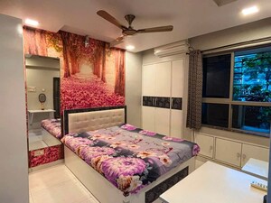Bedroom in 2 BHK Apartment at Swastik Palms CHS, Brahmand – for Rent
