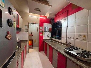 Kitchen in 2 BHK Apartment at Swastik Palms CHS, Brahmand – for Rent