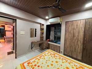 Bedroom in 2 BHK Apartment at Swastik Palms CHS, Brahmand – for Rent