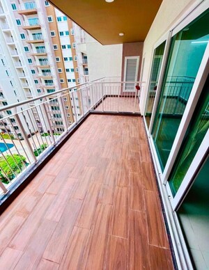 Balcony in 4 BHK Apartment at L&T Raintree Boulevard, Hebbal – for Rent