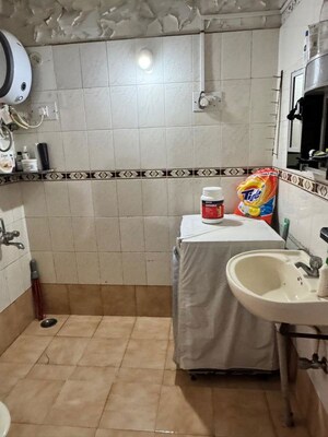 Bathroom in 2 BHK Apartment at Shreeji Paradise, Aundh – for Rent