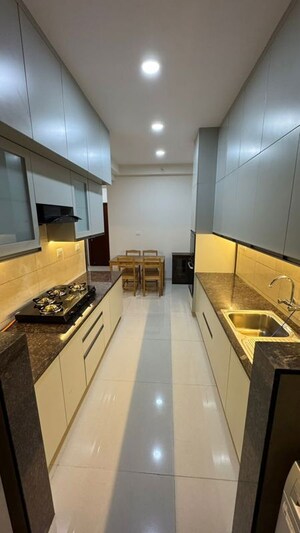 Kitchen in 3 BHK Apartment at L&T Raintree Boulevard, Hebbal – for Rent