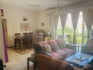 Living Room in 3.5 BHK Apartment at Unitech Uniworld Downtown, Rajarhat – for Rent