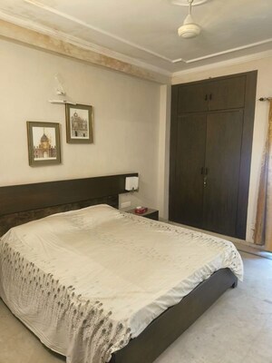 Bedroom in 3 BHK Builder Floor at Nehru Enclave – for Rent