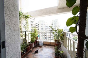 Balcony in 2 BHK Apartment at 38 Park Majestique, Undri – for Sale