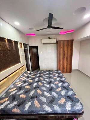 Bedroom in 2 BHK Apartment at Nakshatra Galaxy, Majiwada – for Rent