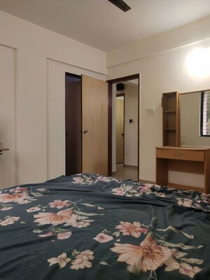 Bedroom in 3 BHK Apartment at Nisarg Akash, Pimple Nilakh – for Rent