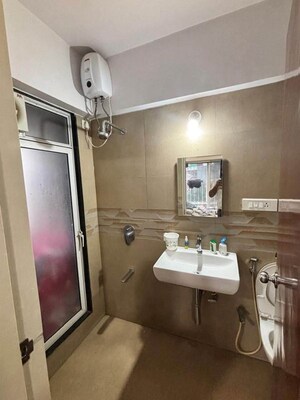 Kitchen in 1 BHK Apartment at Ashar 16, Wagle Industrial Estate – for Rent