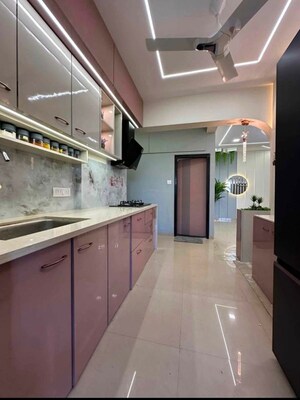 Kitchen in 2 BHK Apartment at Hiranandani Estate, Ghodbunder Road – for Rent