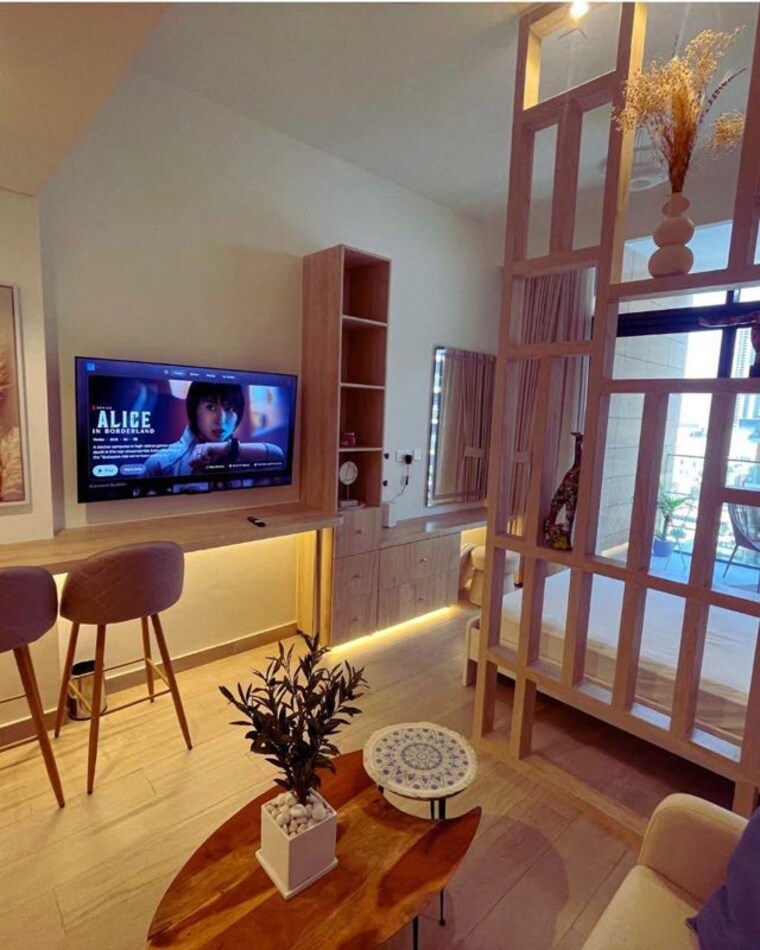 Living Room, dosti-olive 2 Bedroom 734 Sq.Ft. Apartment In Balkum Pada Thane 10568292