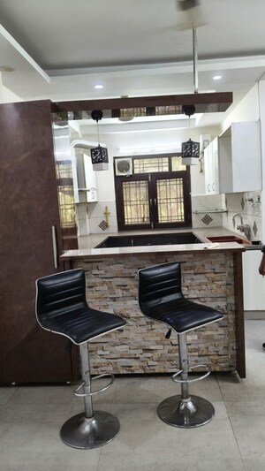 Living Room in 3 BHK Builder Floor at Vipul World Floors, Sector 48 – for Rent