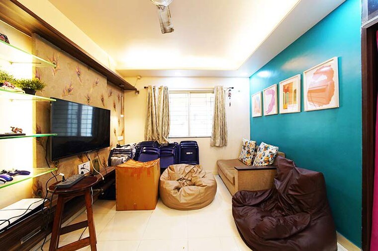 Living Room, siddhivinayak-ginger 2 Bedroom 1000 Sq.Ft. Apartment In Pimple Saudagar Pune 10568334