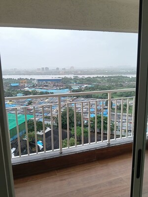 Balcony in 2 BHK Apartment at Lodha Amara, Kolshet Road – for Rent