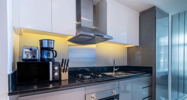 Kitchen, dosti-olive 3 Bedroom 1022 Sq.Ft. Apartment In Balkum Pada Thane 10568423