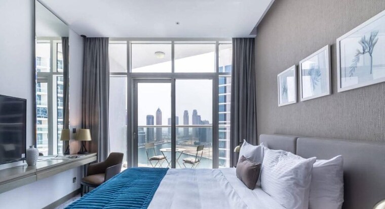 Bedroom, dosti-olive 3 Bedroom 1022 Sq.Ft. Apartment In Balkum Pada Thane 10568423