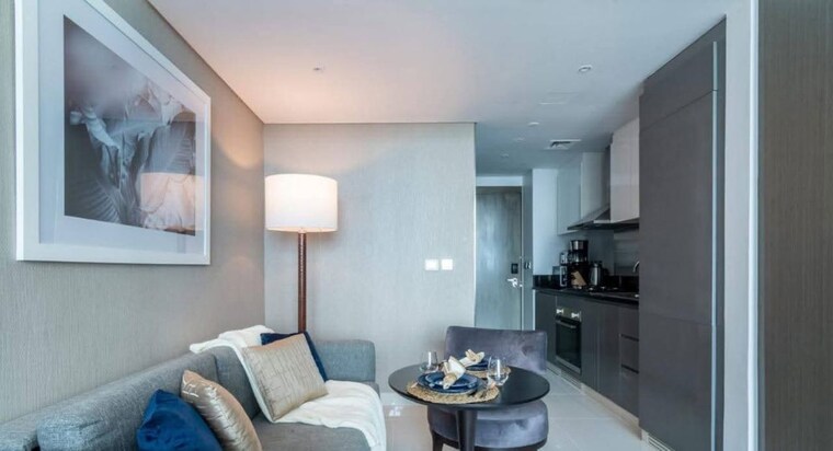 Living Room, dosti-olive 3 Bedroom 1022 Sq.Ft. Apartment In Balkum Pada Thane 10568423