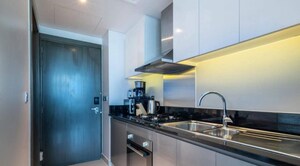Kitchen in 3 BHK Apartment at Dosti Olive, Balkum Pada – for Sale