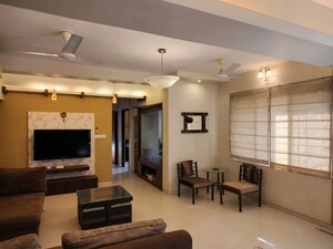 Living Room in 2 BHK Apartment at Soham Tropical Lagoon, Ghodbunder Road – for Rent