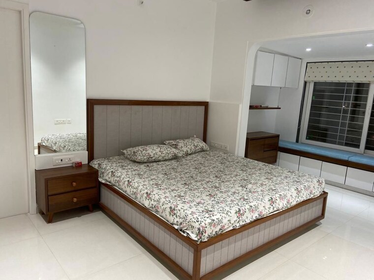 Bedroom, kumar-parisar 3 Bedroom 1600 Sq.Ft. Apartment In Kothrud Pune 10568434