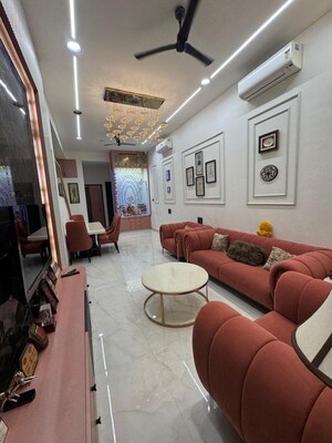 Living Room in 2 BHK Apartment at Rustomjee Azziano Wing D, Thane West – for Rent