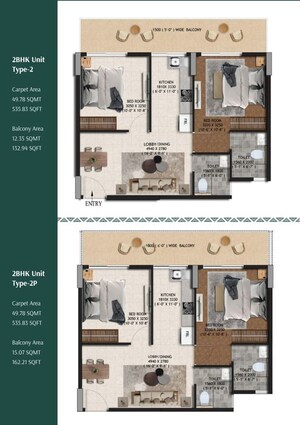 Floor Plan in 3 BHK Apartment at Sohna Sector 25 – for Sale