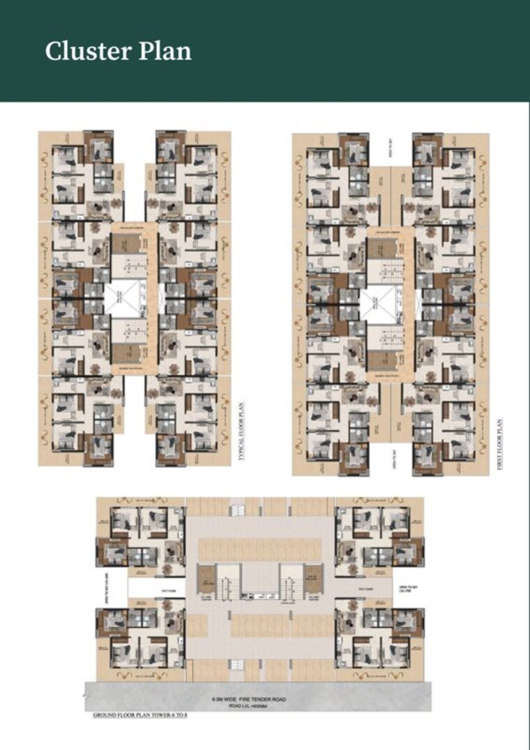 Floor Plan, sohna sector 25 3 Bedroom 1145 Sq.Ft. Apartment In Sohna Sector 25 Gurgaon 10568504