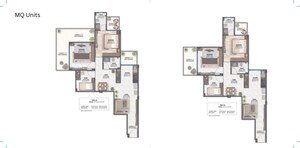 Floor Plan in 3 BHK Apartment at Ganga Tathastu, Sohna Sector 5 – for Sale