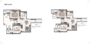 Floor Plan in 3 BHK Apartment at Ganga Tathastu, Sohna Sector 5 – for Sale