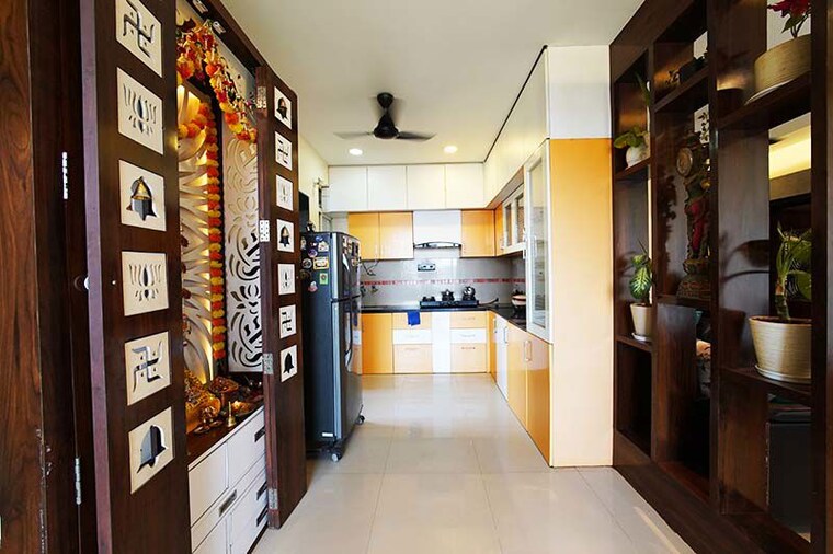 Kitchen, gulmohar-primrose 2 Bedroom 1012 Sq.Ft. Apartment In Wagholi Pune 10568552