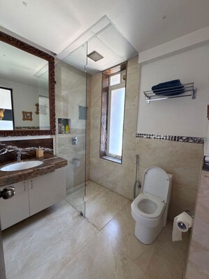 Bathroom in 2 BHK Apartment at Marvel Zephyr, Kharadi – for Rent