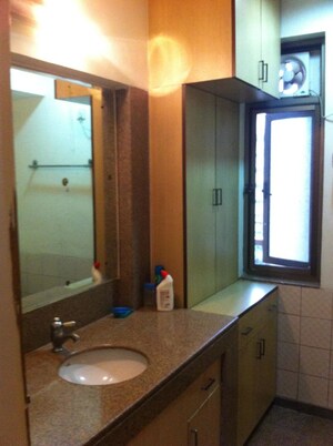 Bathroom in 3 BHK Builder Floor at Palam Vihar Residents Association, Palam Vihar – for Rent