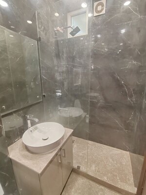 Bathroom in 3 BHK Builder Floor at Shivalik Colony – for Rent