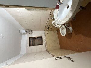 Bathroom in 3 BHK Apartment at Soham Garden, Manpada – for Rent