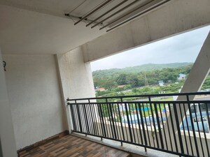 Balcony in 2.5 BHK Apartment at Unique K Ville, Ravet – for Rent