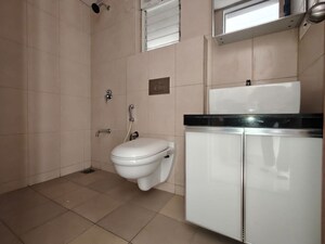 Bathroom in 2 BHK Apartment at Godrej Emerald, Ghodbunder Road – for Rent